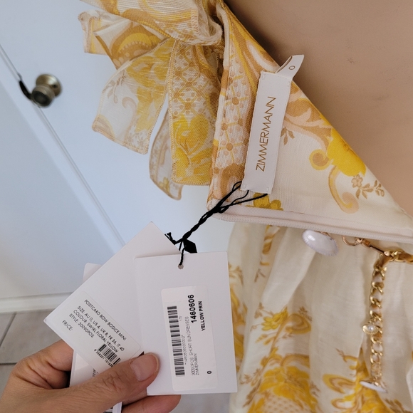 Zimmermann bodice yellow dress size 0 - Picture 10 of 14